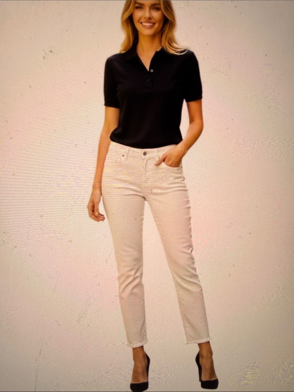 Mother High Waisted Looker Ankle Fray Jeans Whipping The Cream 29x 28 NWOT $228